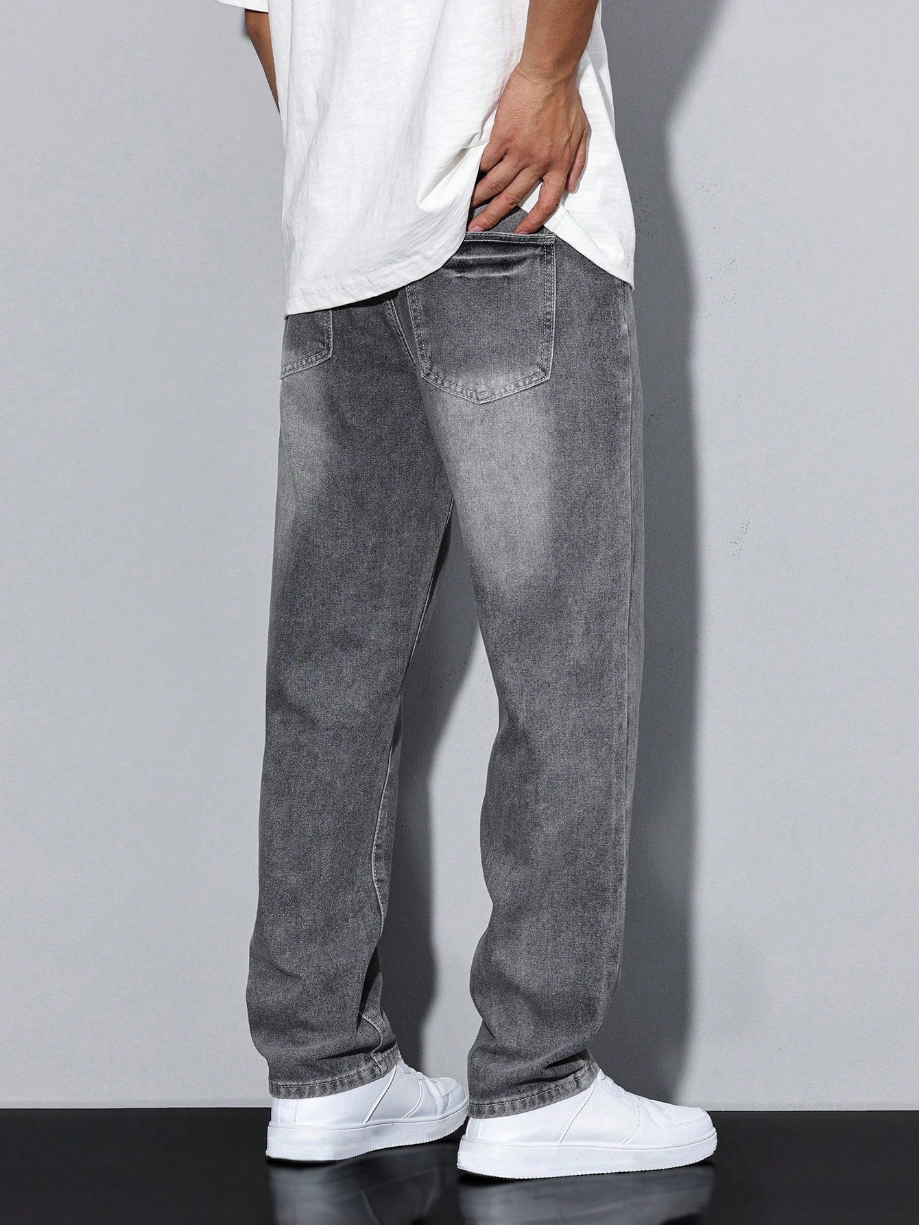 Mid Rise Regular Fit Straight Leg Jeans for Men | Everyday Denim