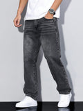 Mid Rise Regular Fit Straight Leg Jeans for Men | Everyday Denim