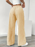 Striped Wide Flare Trousers for Women | Beach Summer