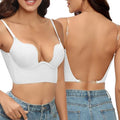 Seamless Cup Low Back Bra with Adjustable Straps for Women | Evening Wear