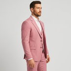 Navy Blue Tailored Formal Three Piece Blazer Waistcoat Trouser Suit for Men