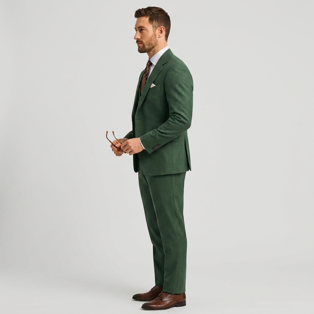 Navy Blue Tailored Formal Three Piece Blazer Waistcoat Trouser Suit for Men