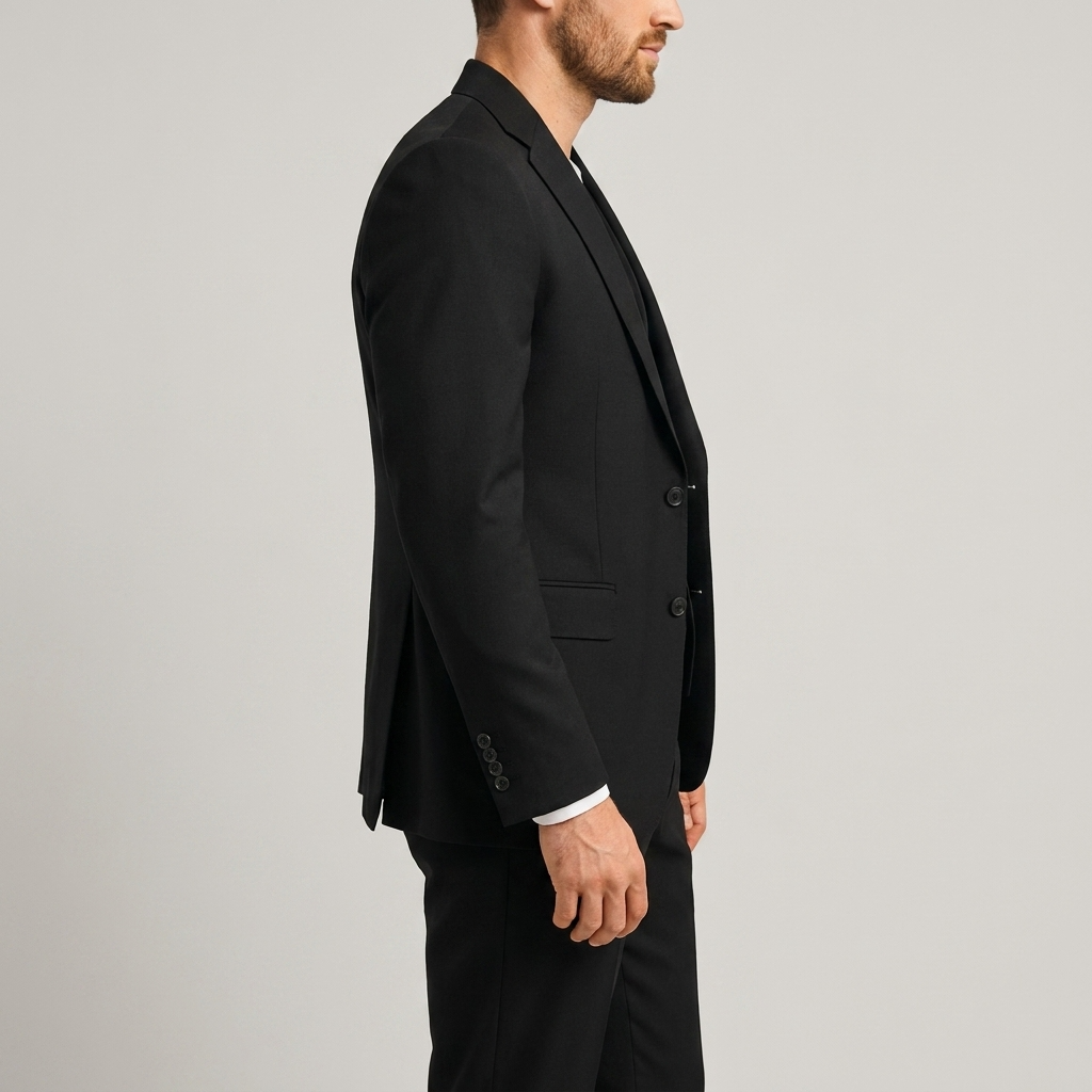 Navy Blue Tailored Formal Three Piece Blazer Waistcoat Trouser Suit for Men