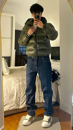 Men's Trendy Winter Jacket with Hood and High Collar