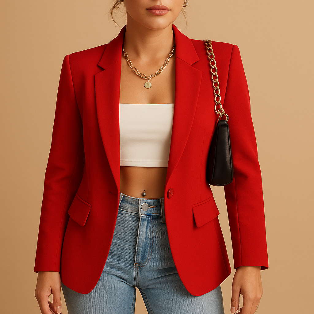 Fitted Slim Cut Tailored Blazer Jacket for Women | Office and Casual Wear