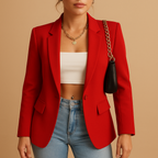 Fitted Slim Cut Tailored Blazer Jacket for Women | Office and Casual Wear