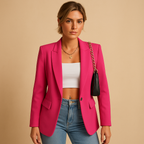 Fitted Slim Cut Tailored Blazer Jacket for Women | Office and Casual Wear