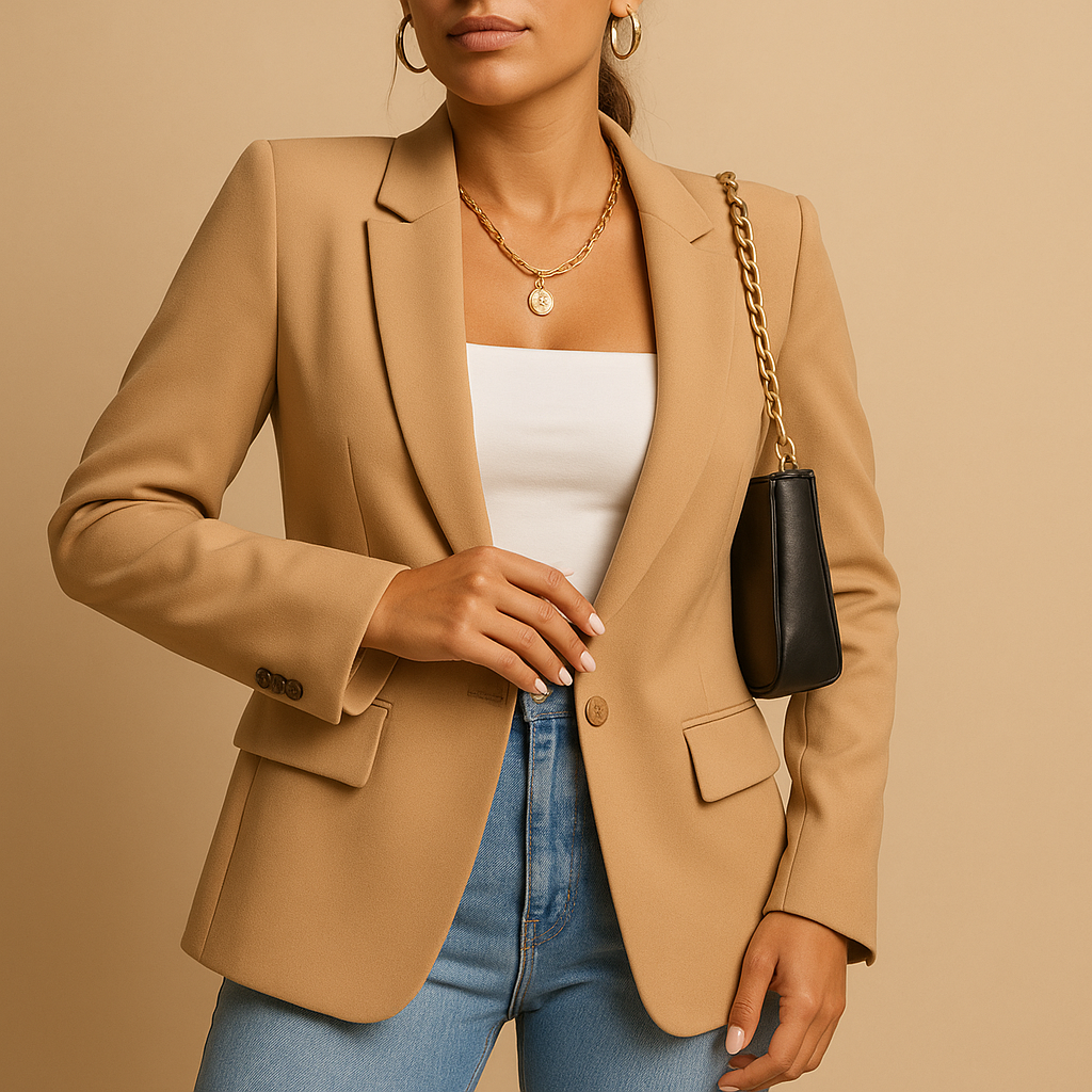 Fitted Slim Cut Tailored Blazer Jacket for Women | Office and Casual Wear