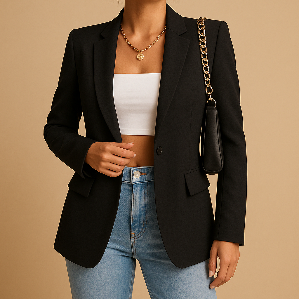 Fitted Slim Cut Tailored Blazer Jacket for Women | Office and Casual Wear