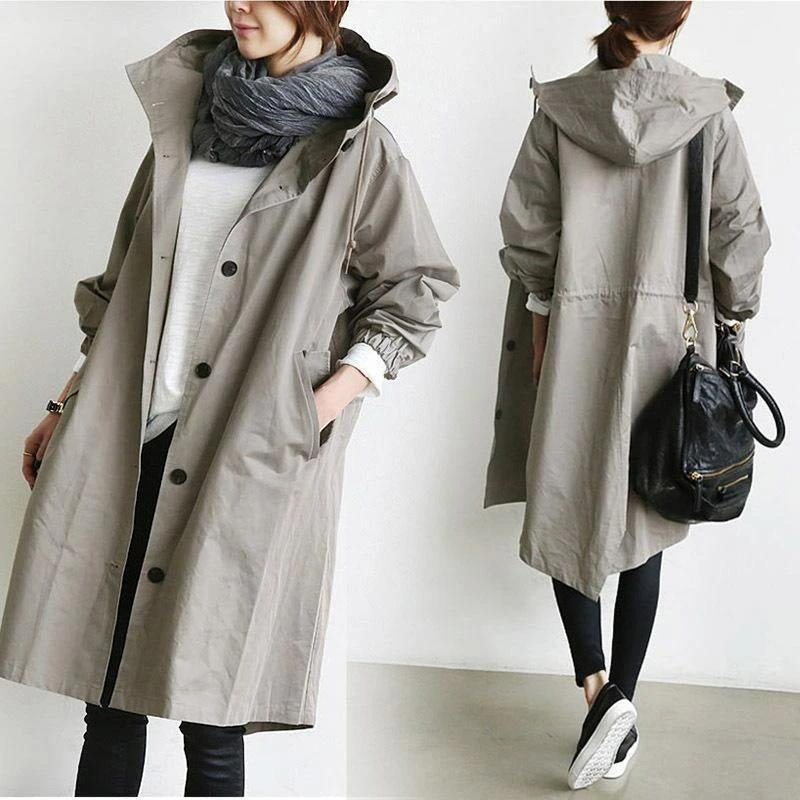 Water Repellent Regular Fit Trench Coat for Women | Everyday Rainwear