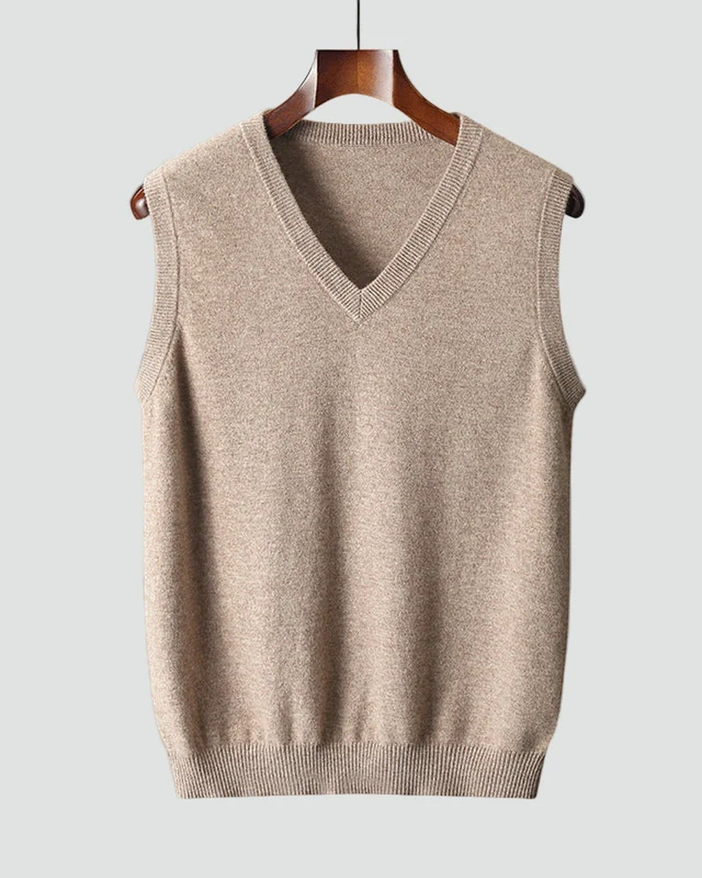 Fine Knit V-Neck Sleeveless Jumper for Men | Autumn Winter Collection