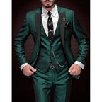 Tailored Three Piece Waistcoat Suit Set for Men | Formal Occasion Wear