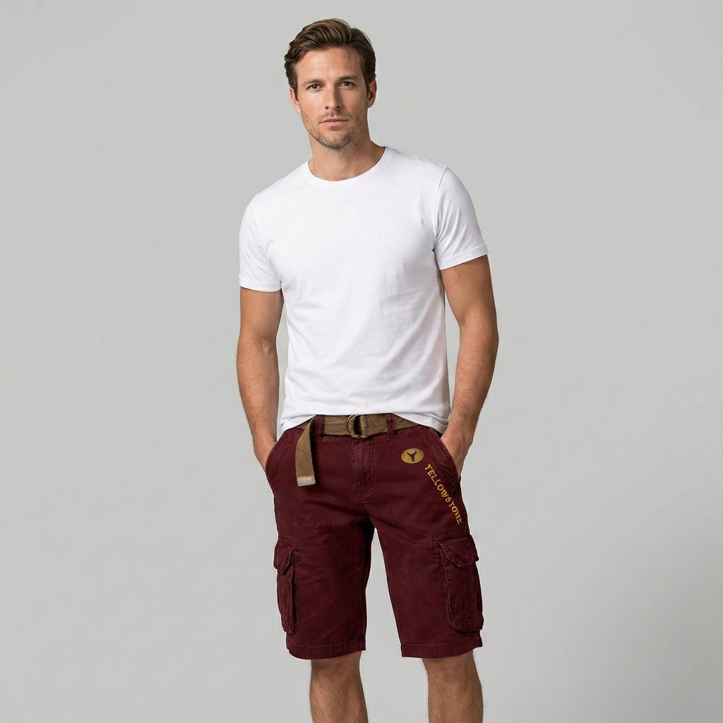 Men Cargo Shorts | Knee-length with side pockets and relaxed fit