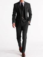 Slim Fit Two Piece Business Suit Set for Men | Formal Office Wear