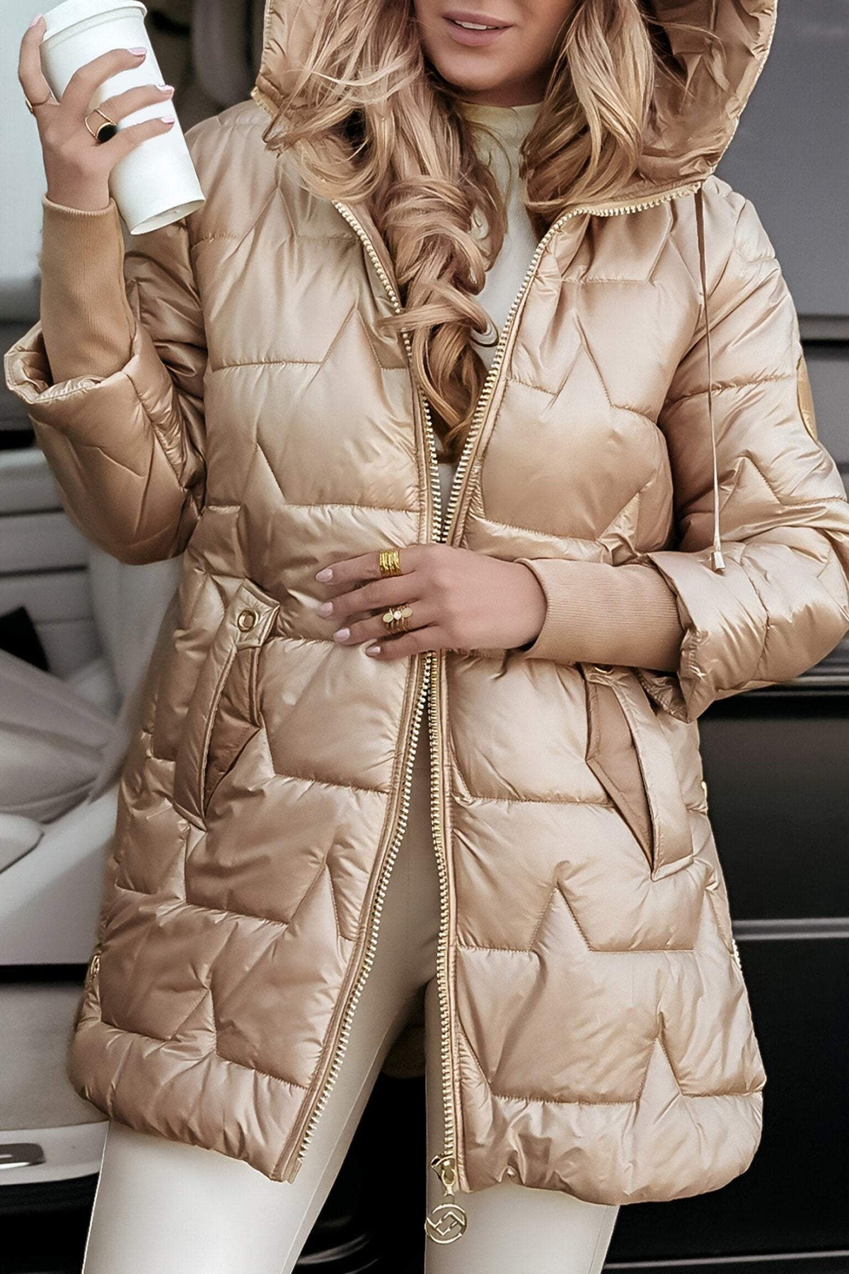 Cotton Blend Regular Fit Autumn Jacket for Women | Casual Outerwear Collection