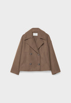 Double Breasted Short Coat for Women