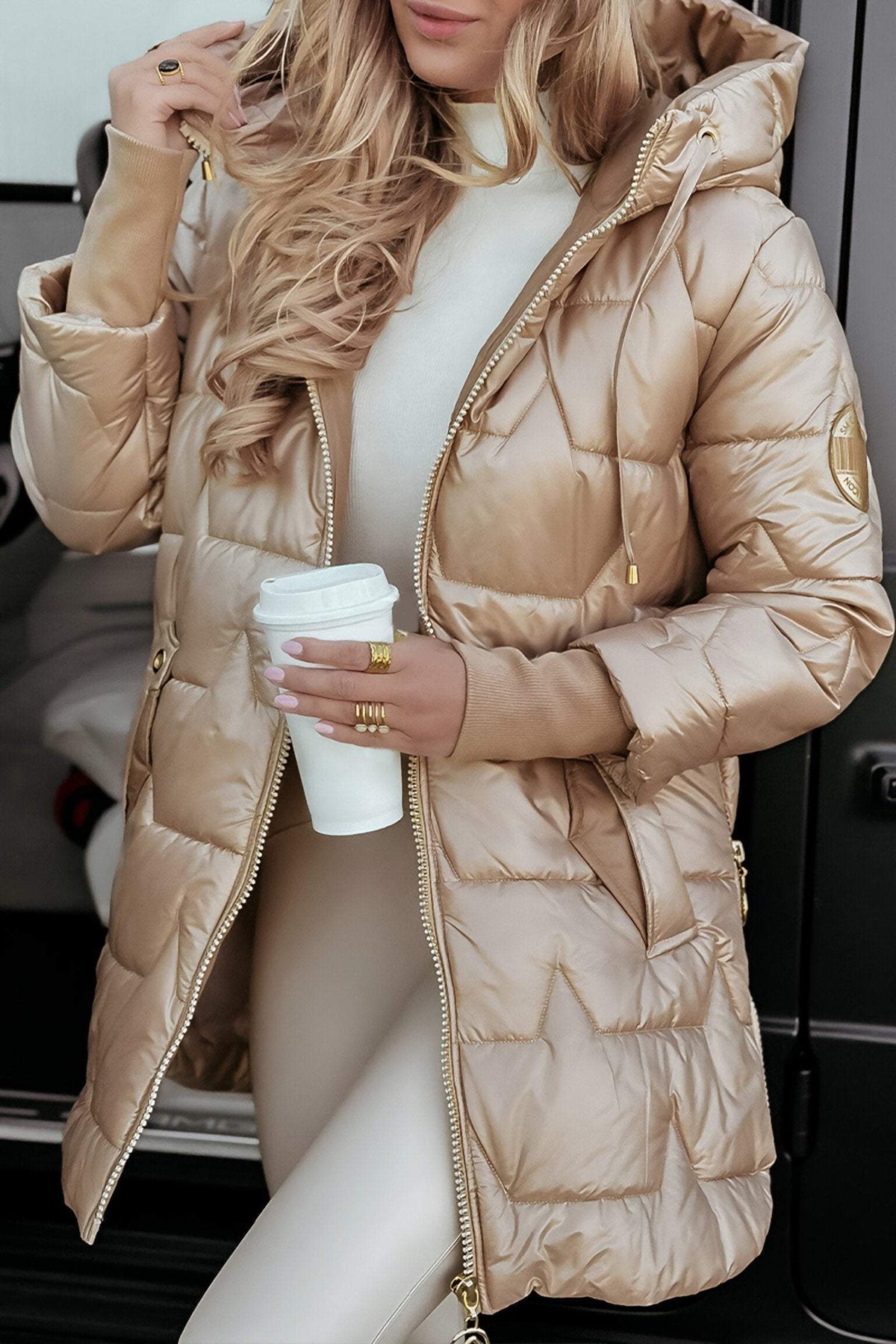 Cotton Blend Regular Fit Autumn Jacket for Women | Casual Outerwear Collection