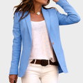 Women Blazer | Fitted cut with single-button closure and lapel collar