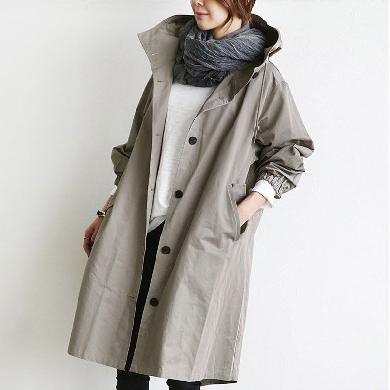 Water Repellent Regular Fit Trench Coat for Women | Everyday Rainwear