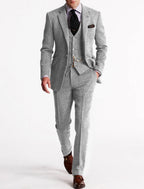 Slim Fit Two Piece Business Suit Set for Men | Formal Office Wear