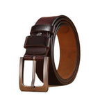 Leather Pin Buckle Belt with Adjustable Fit for Men