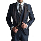 Tailored Three Piece Waistcoat Suit Set for Men | Formal Occasion Wear