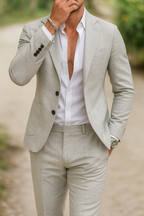 Slim Fit Tailored Blazer and Trouser Formal Suit Set for Men | Wedding Occasion
