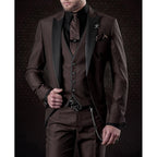 Tailored Three Piece Waistcoat Suit Set for Men | Formal Occasion Wear