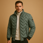 Men's Quilted Puffer Jacket for Winter | Padded Coat for Men