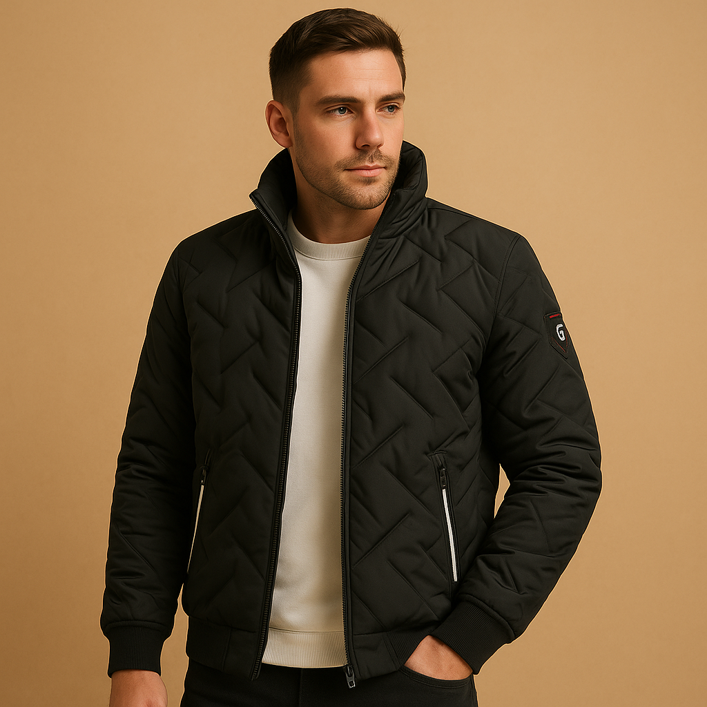 Men's Quilted Puffer Jacket for Winter | Padded Coat for Men