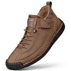 Leather Cushioned Lace-Up Orthopedic Support Everyday Trainers for Women