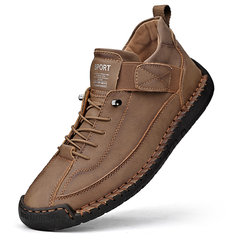 Leather Cushioned Lace-Up Orthopedic Support Everyday Trainers for Women