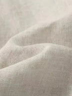 Linen Wide Leg Trousers for Men with Elastic Waist and Pockets