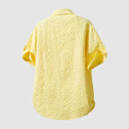 Green Linen Regular Fit Short Sleeve Shirt for Men | Chest Pocket