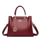 Large Leather Shoulder Bag for Women | Structured Crossbody