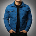 Lightweight Denim Structured Fit Jacket for Men | Spring Layering