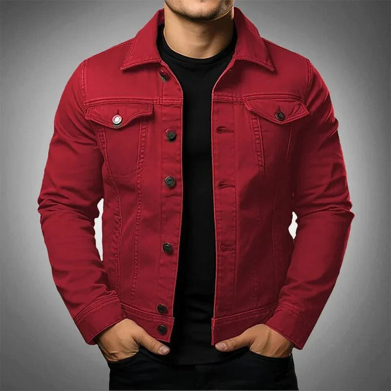 Lightweight Denim Structured Fit Jacket for Men | Spring Layering