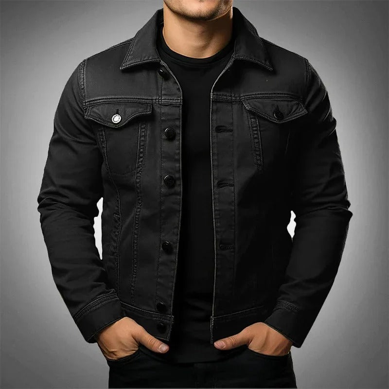 Lightweight Denim Structured Fit Jacket for Men | Spring Layering