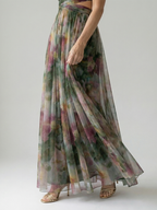 Sleeveless Wrap Maxi Dress for Women | Summer Floral Occasion