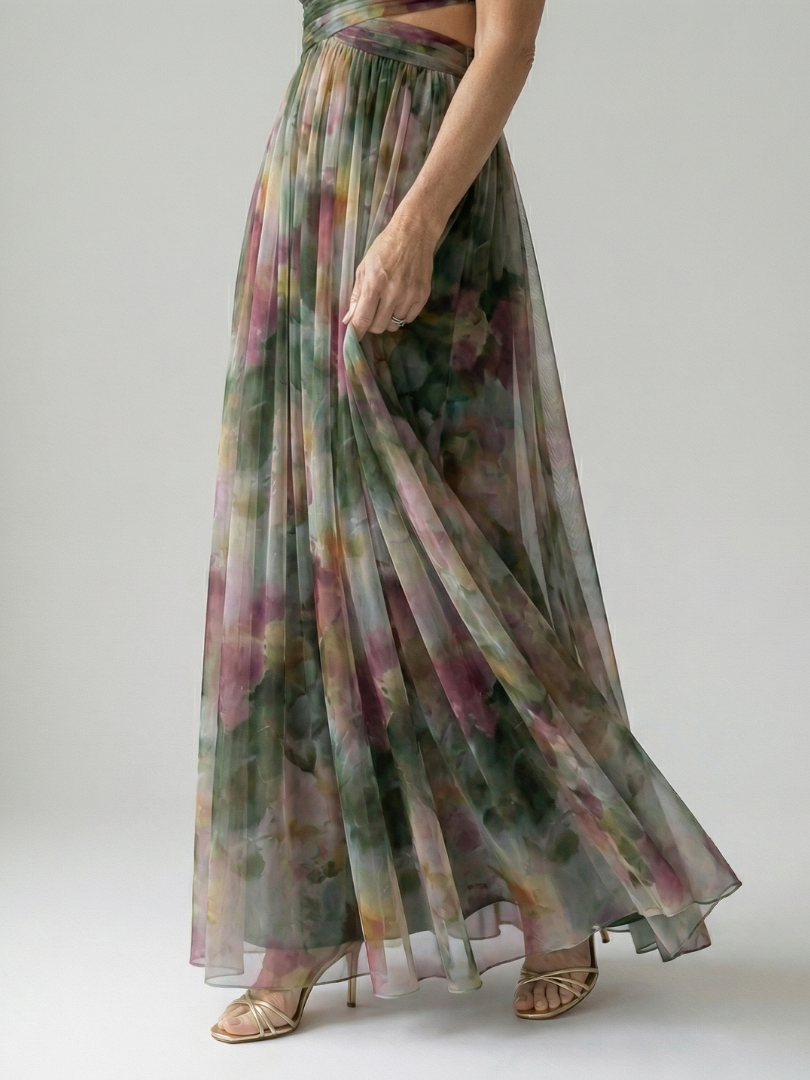 Sleeveless Wrap Maxi Dress for Women | Summer Floral Occasion