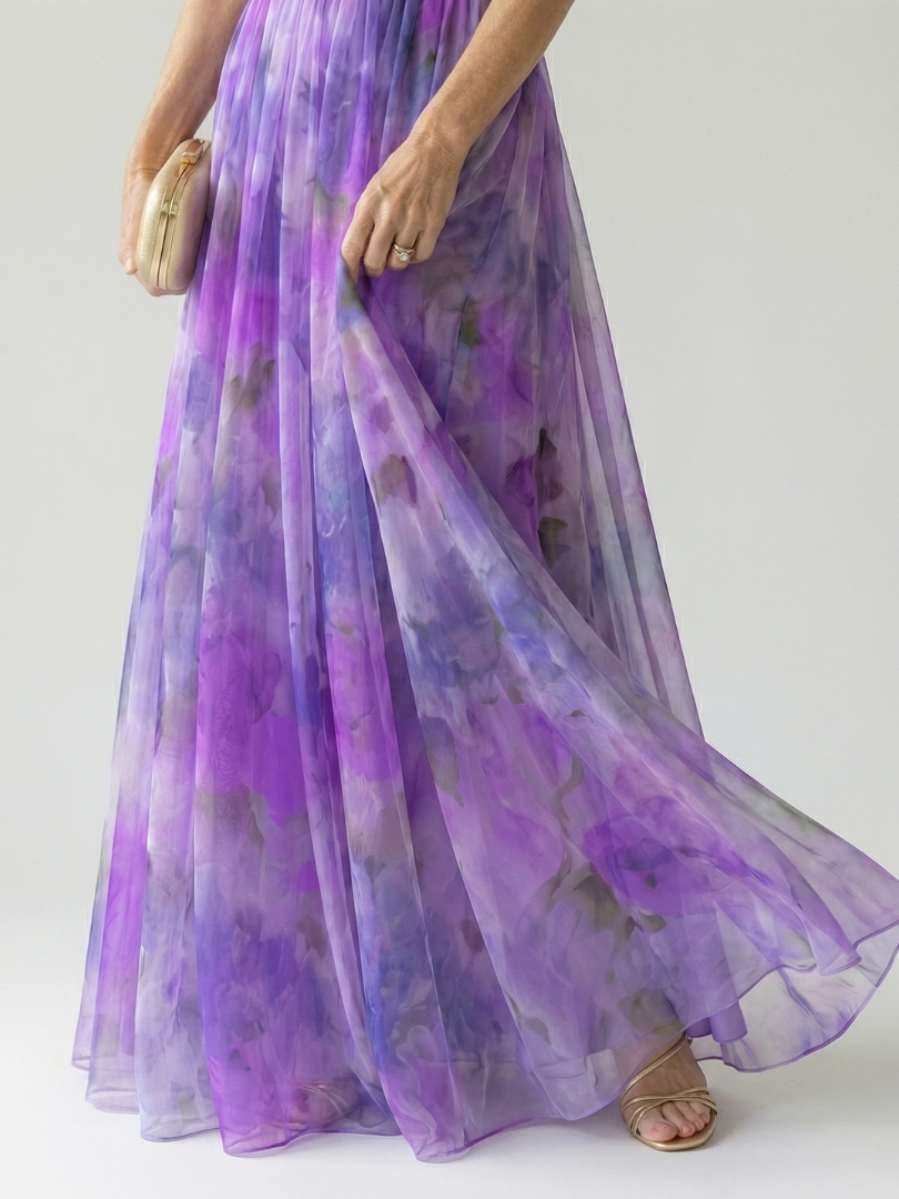 Sleeveless Wrap Maxi Dress for Women | Summer Floral Occasion