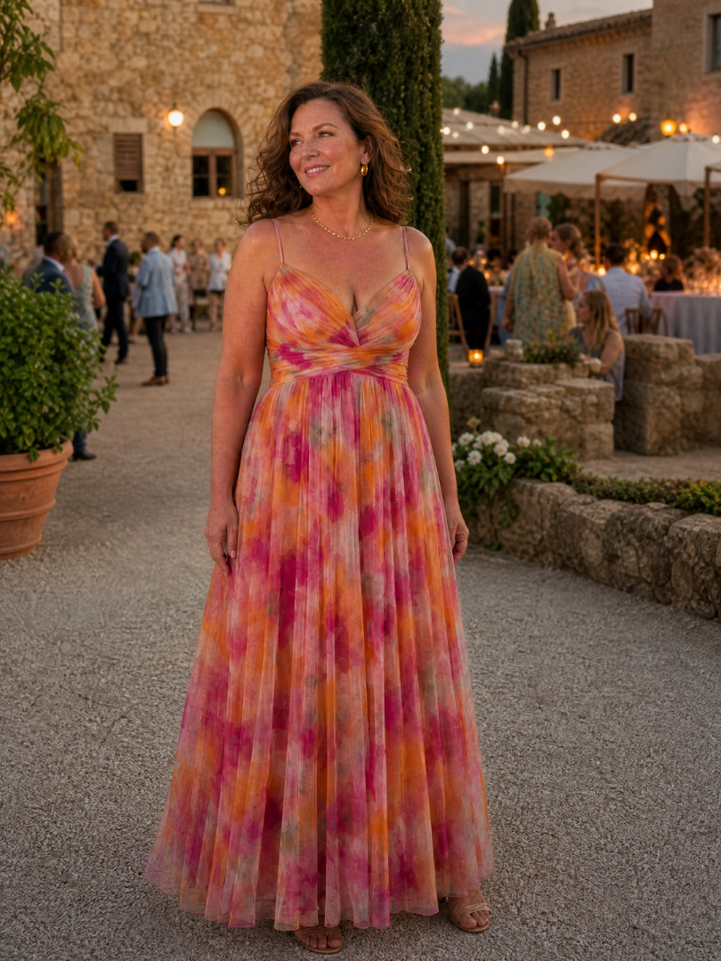 Sleeveless Wrap Maxi Dress for Women | Summer Floral Occasion