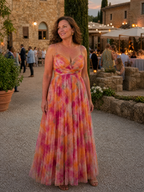 Sleeveless Wrap Maxi Dress for Women | Summer Floral Occasion