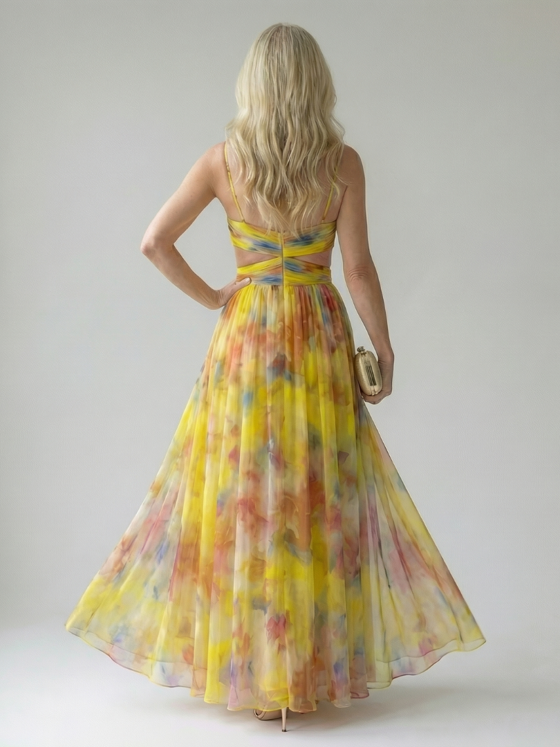 Sleeveless Wrap Maxi Dress for Women | Summer Floral Occasion