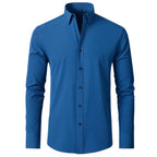 Stretch Slim Fit Formal Shirt for Men | Wrinkle Resistant Breathable
