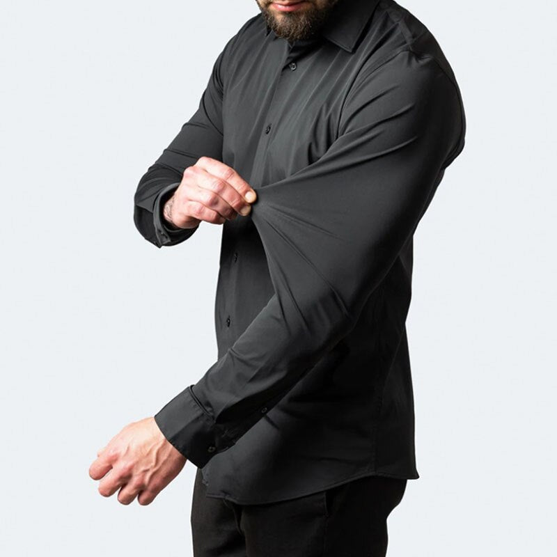 Stretch Slim Fit Formal Shirt for Men | Wrinkle Resistant Breathable