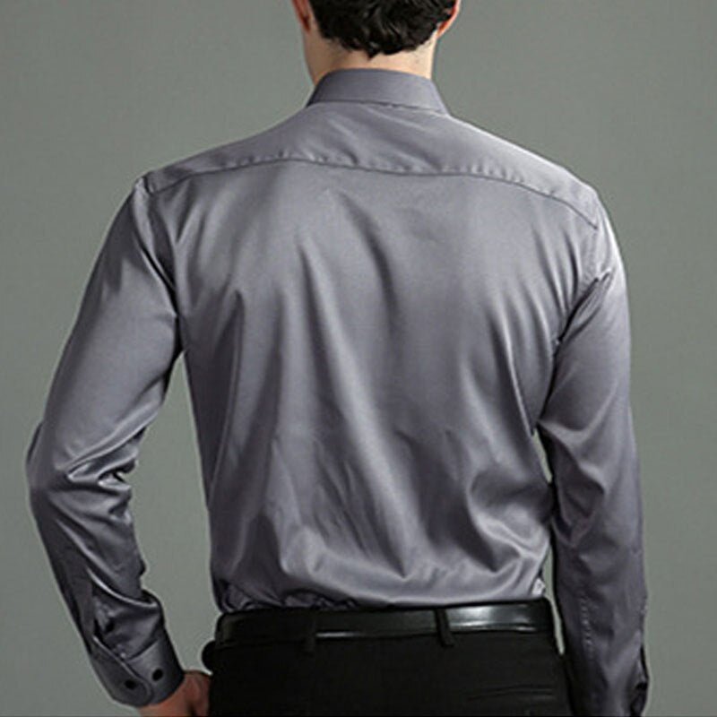 Stretch Slim Fit Formal Shirt for Men | Wrinkle Resistant Breathable