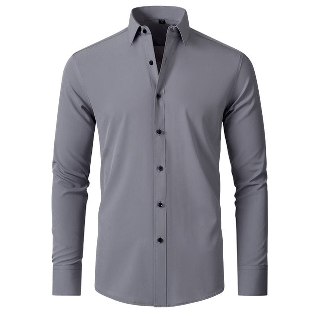 Stretch Slim Fit Formal Shirt for Men | Wrinkle Resistant Breathable
