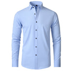 Stretch Slim Fit Formal Shirt for Men | Wrinkle Resistant Breathable