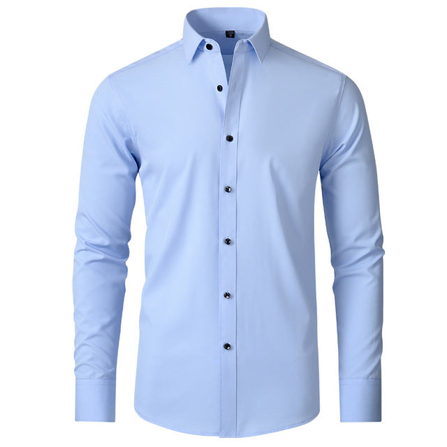 Stretch Slim Fit Formal Shirt for Men | Wrinkle Resistant Breathable